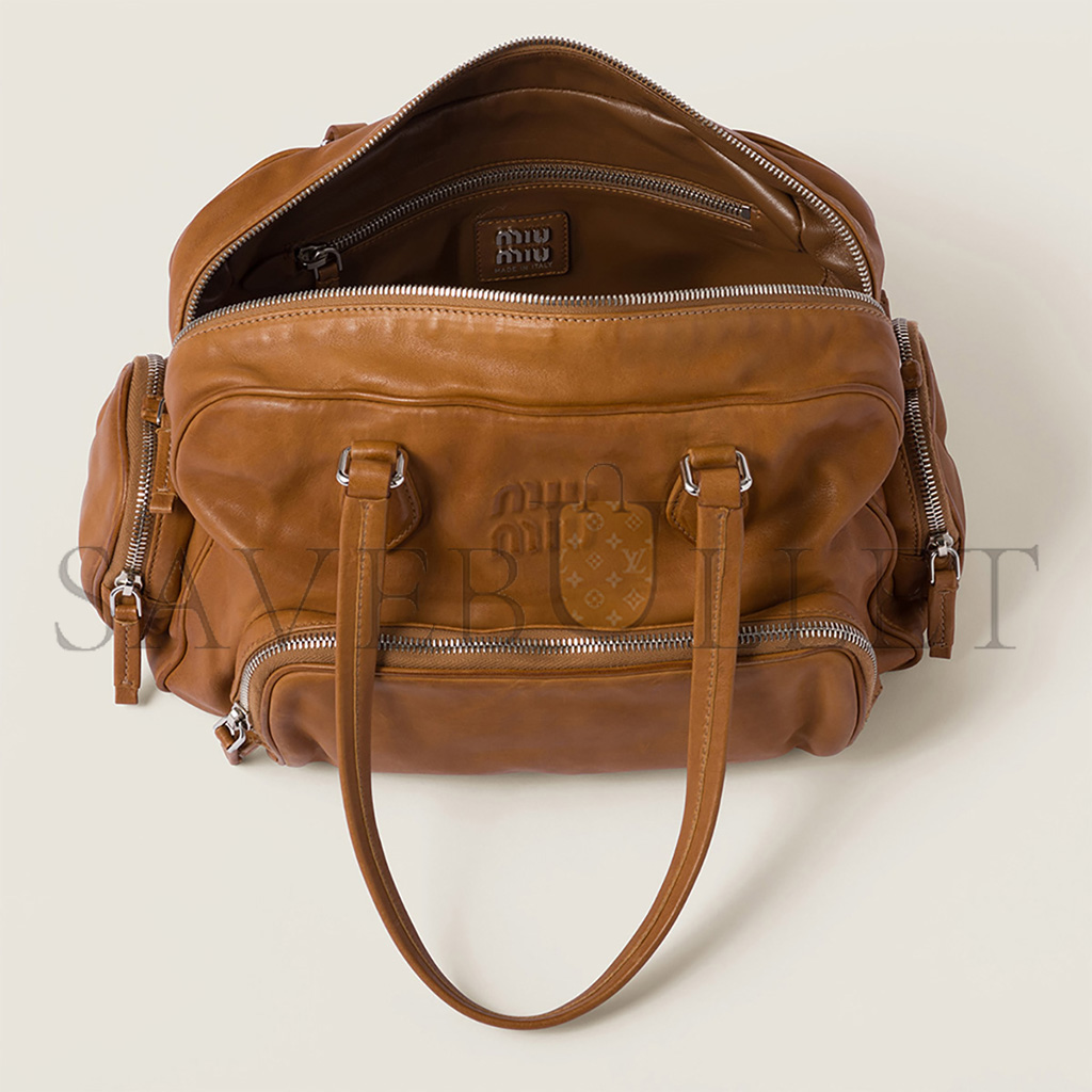 M1v M1v nappa leather top-handle bag 5bb159 (32*22*14cm)